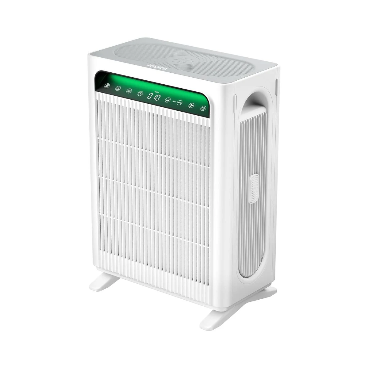 Purificador de aire KNKA APH4000 blanco con doble entrada y pantalla de calidad del aire