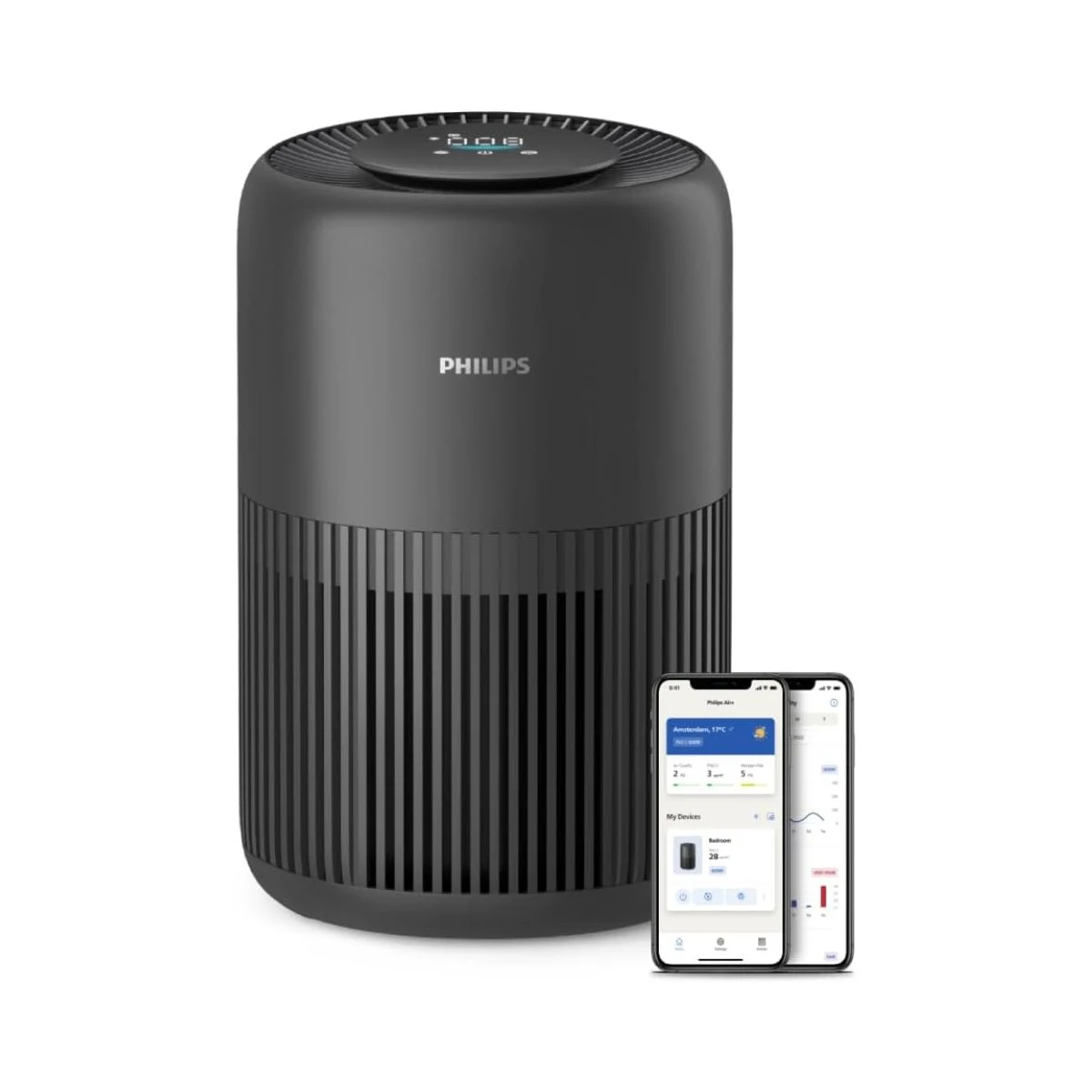 Purificador de aire Philips PureProtect Mini Serie 900 negro con aplicación Air Plus