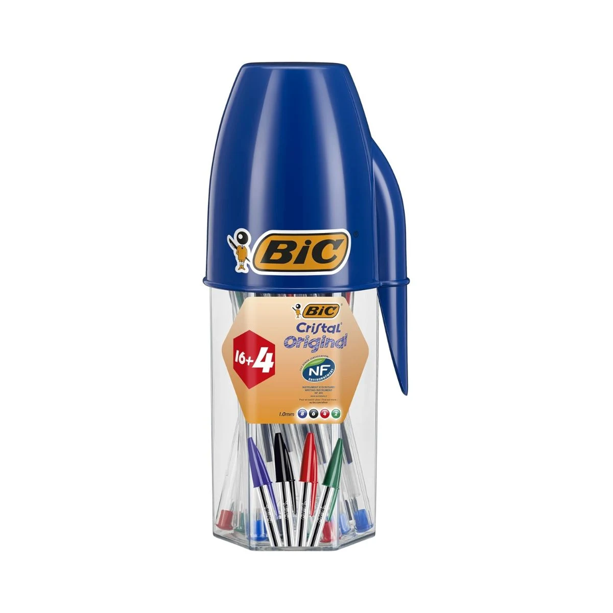 Pack de bolígrafos BIC Cristal Original de 20 unidades