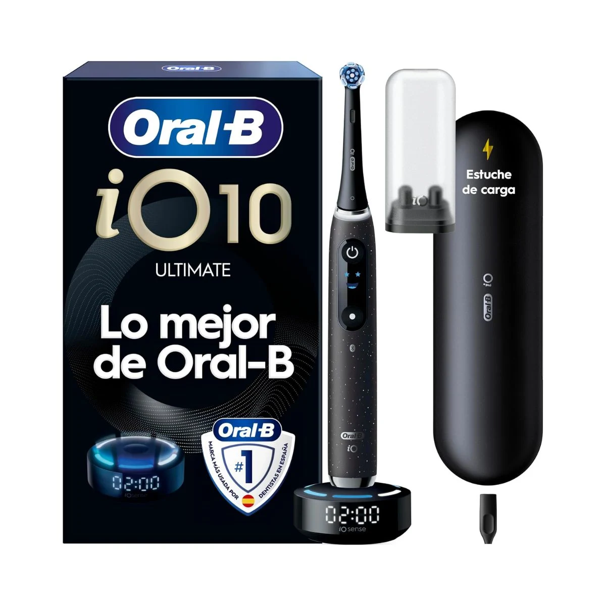 Cepillo eléctrico Oral-B iO Series 10 negro con base inteligente