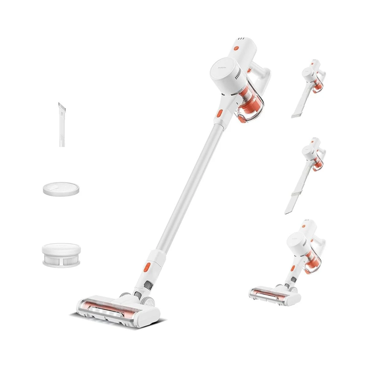 Aspiradora sin cable Xiaomi Vacuum Cleaner G20 Lite blanca con accesorios y soporte de pared