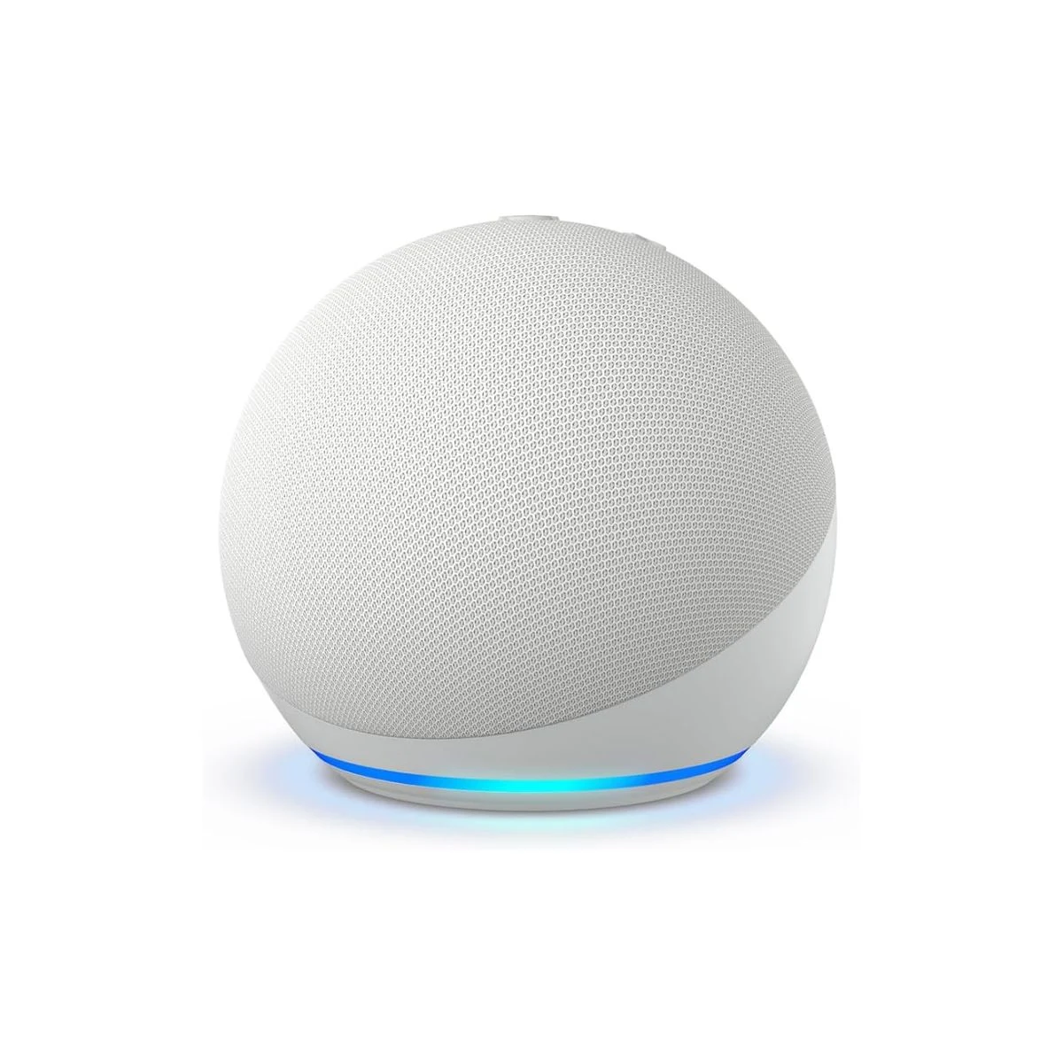 Altavoz inteligente Amazon Echo Dot blanco con aro de luz azul