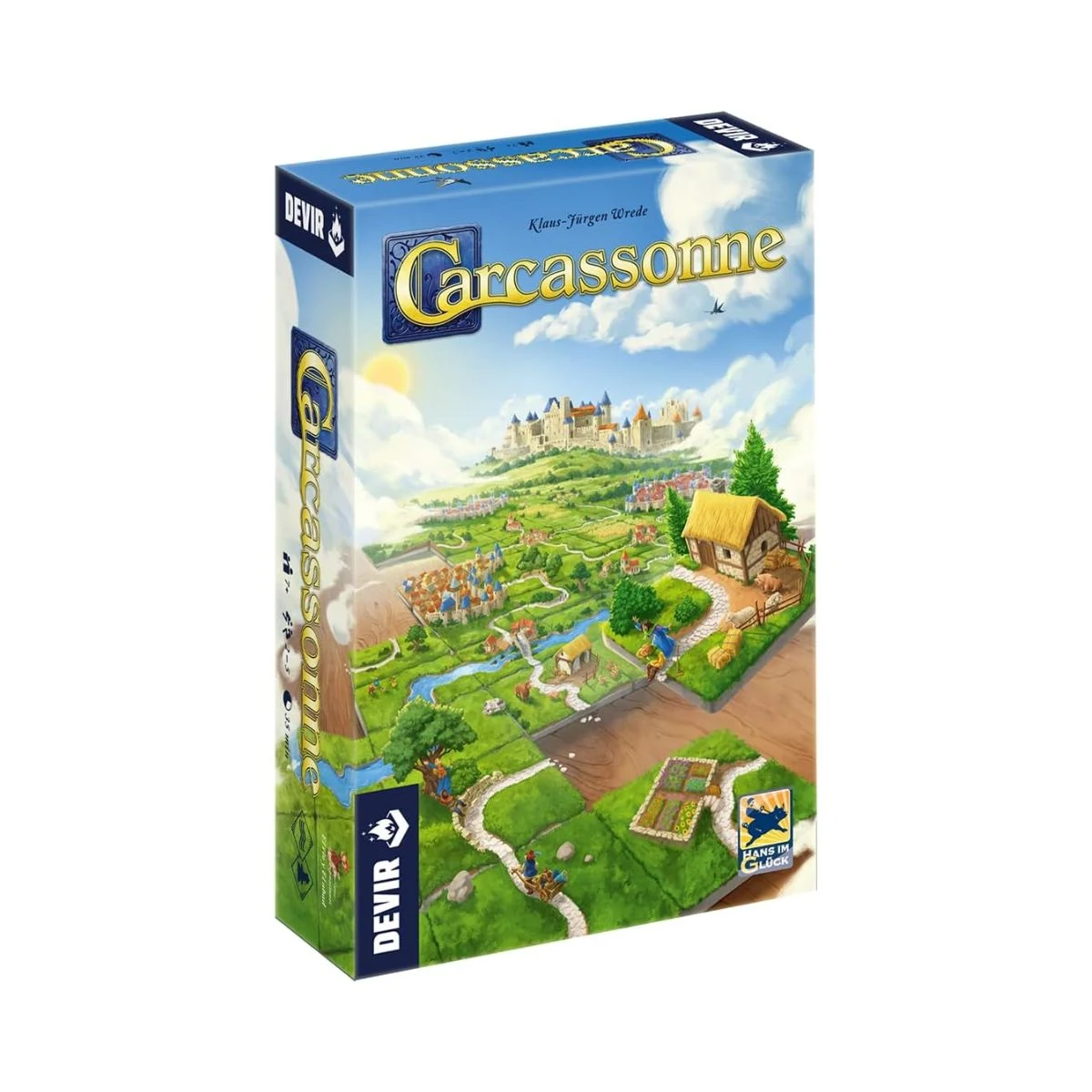 Caja del juego de mesa Carcassonne de Devir en edición castellana