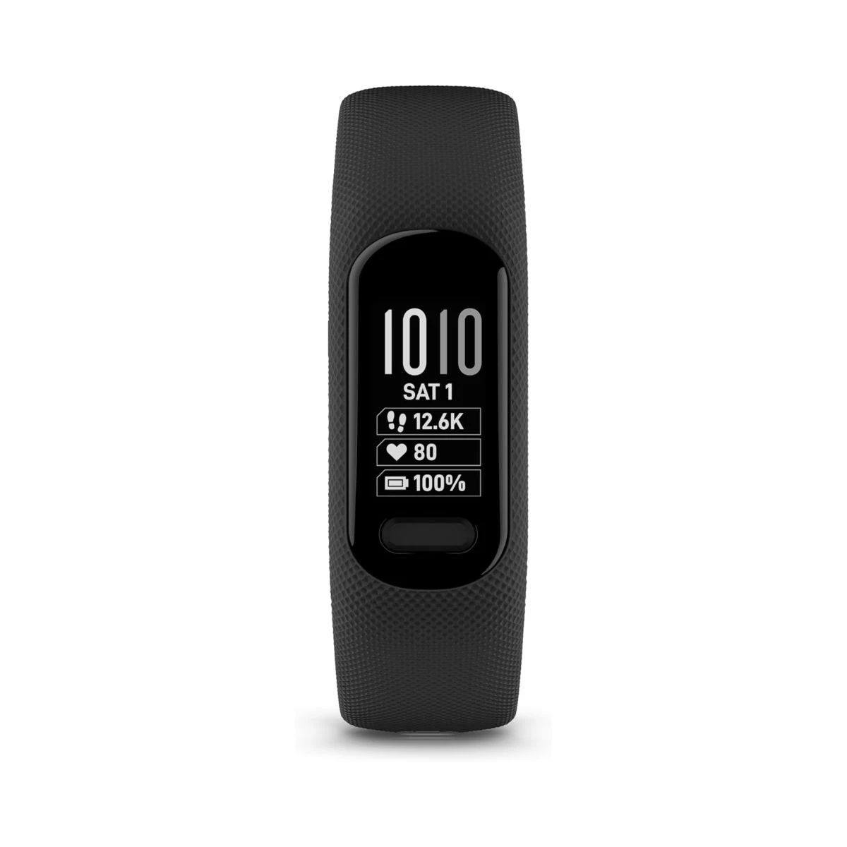 Pulsera de actividad Garmin vívosmart 5 negra con pantalla encendida
