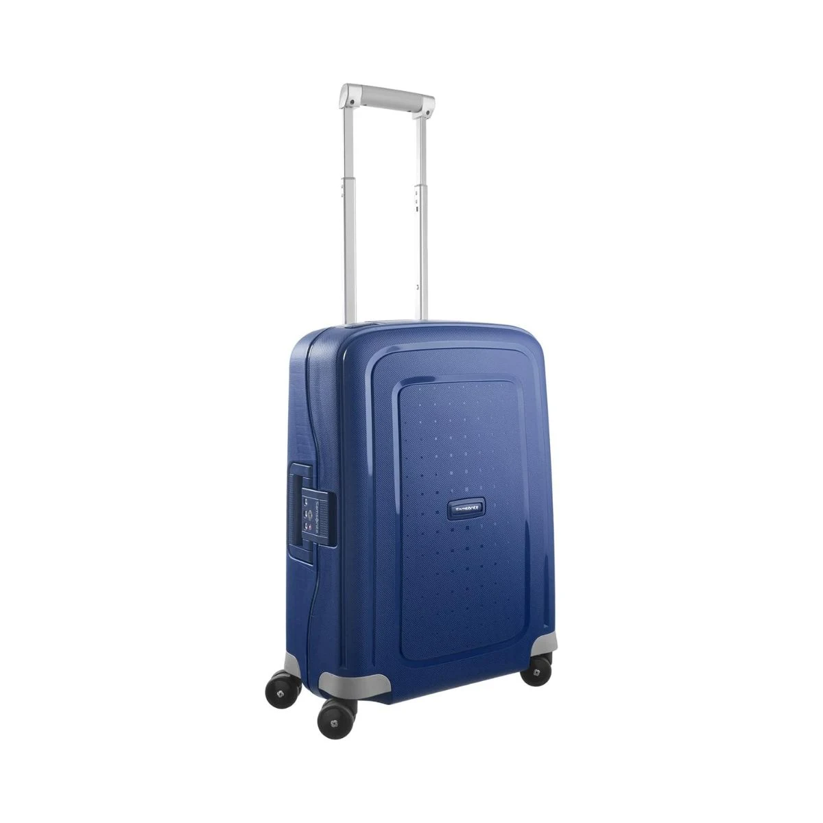 Maleta de cabina Samsonite S Cure azul oscuro con asa telescópica y cuatro ruedas