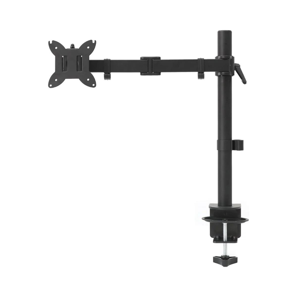 Soporte para monitor Amazon Basics DS-MA-E01 negro con poste y brazo horizontal