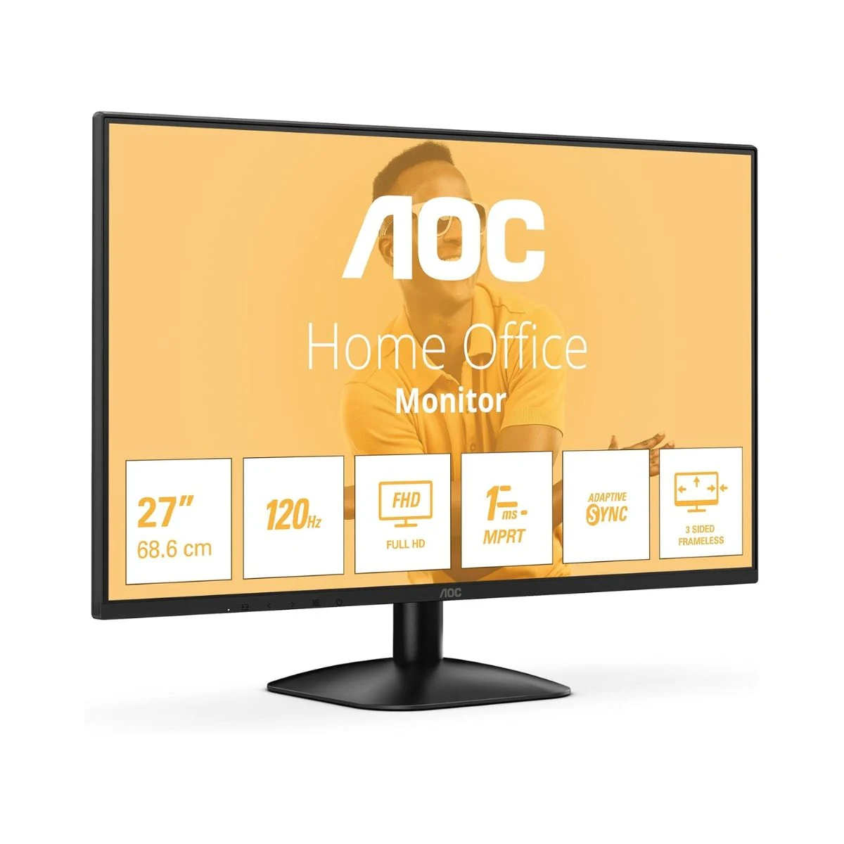 Monitor AOC 27B31H de 27 pulgadas Full HD IPS y 120 Hz con base negra