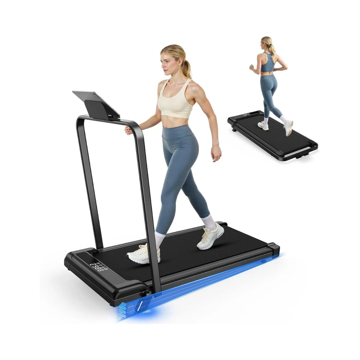 Cinta de correr plegable HomeFitnessCode 2 en 1