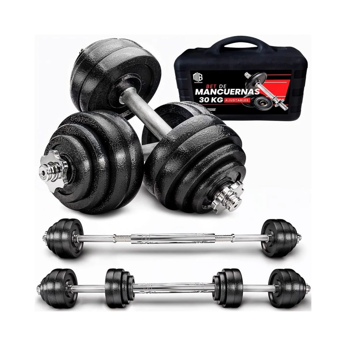 Kit ManiBoom de pesas y mancuernas ajustables