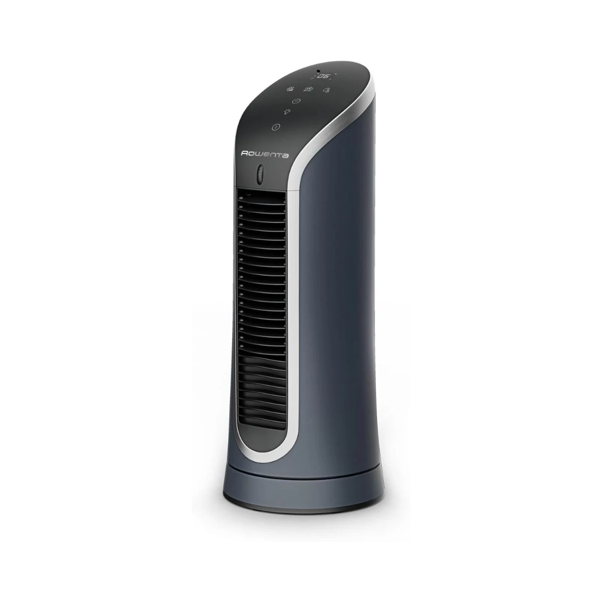 Ventilador de torre compacto Rowenta Eole Compact VU6220F0 negro y gris