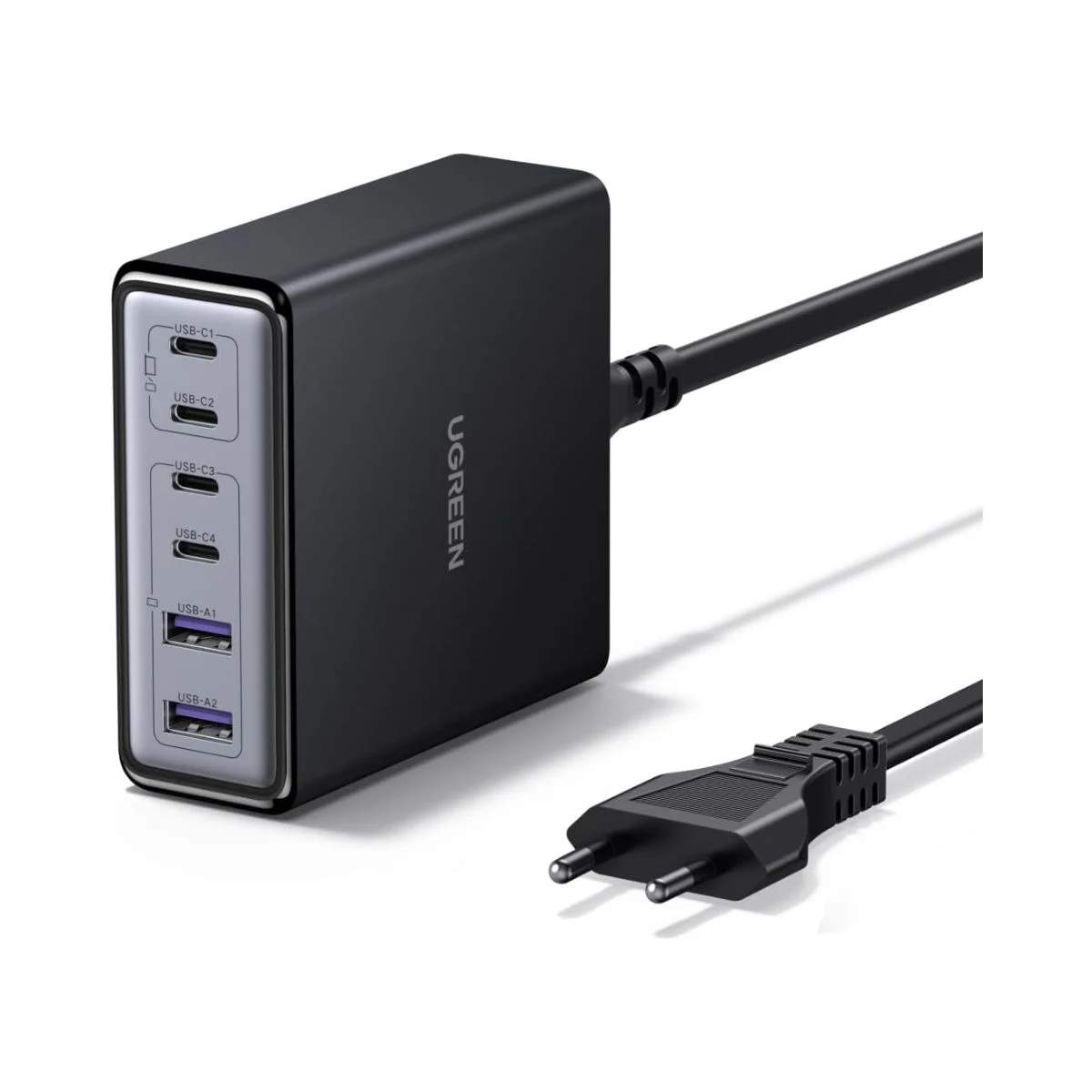 Estación de carga UGREEN Zapix de 100 W con cuatro puertos USB-C y dos puertos USB-A