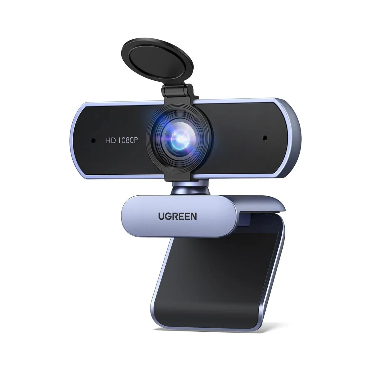 Webcam UGREEN Full HD 1080p con tapa de privacidad y soporte para monitor